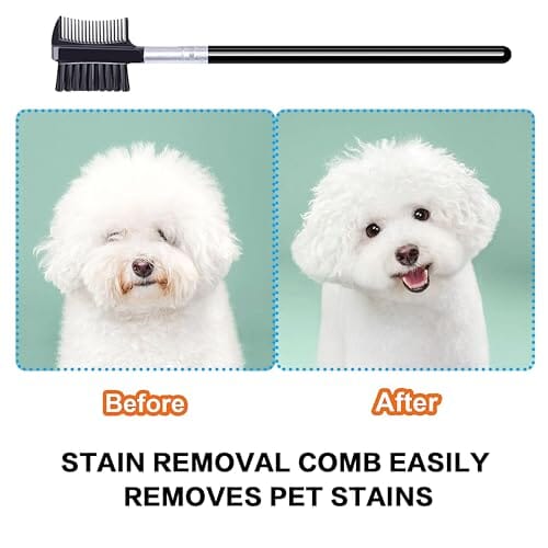Five-Piece Pet Grooming Comb and Detail Brush Set