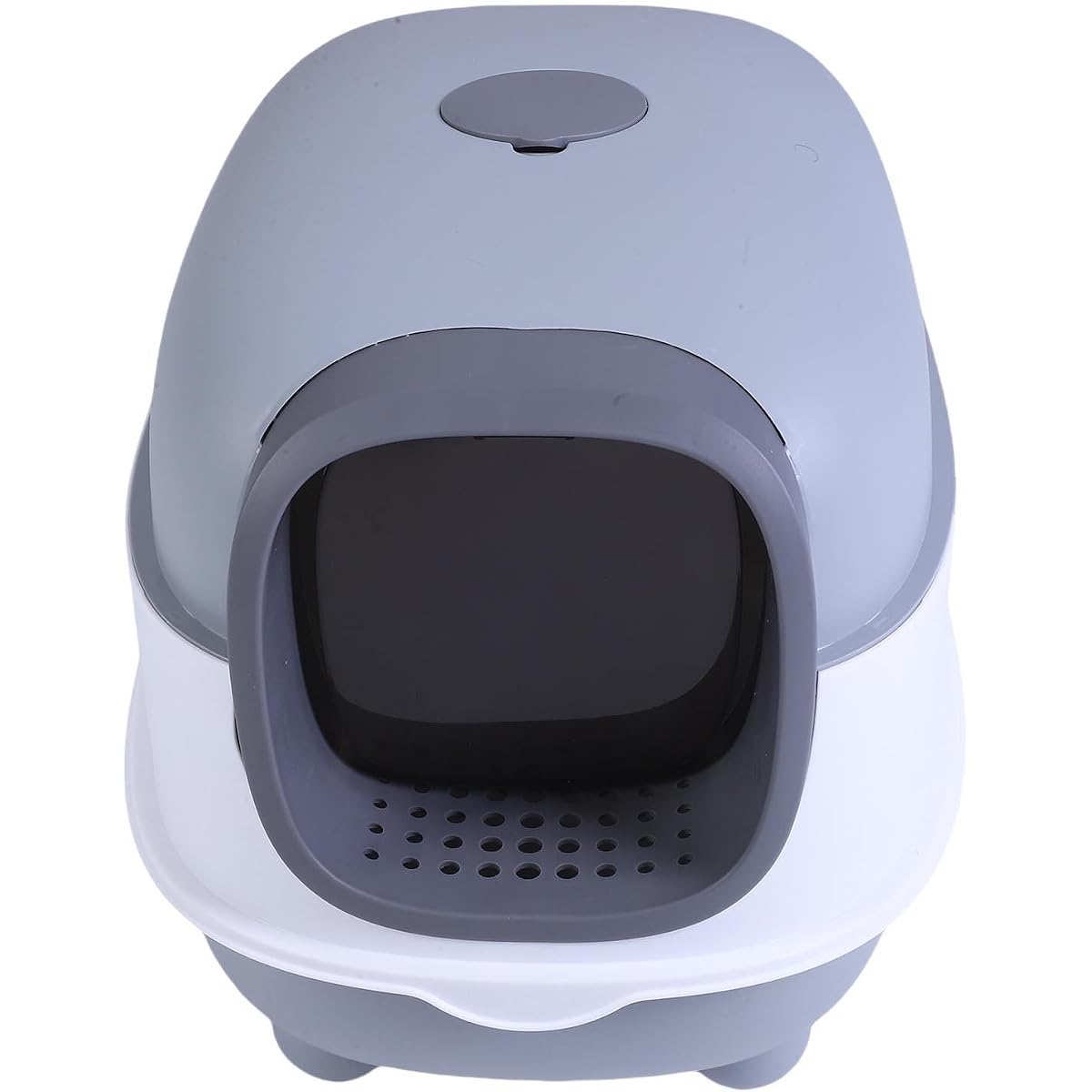 Covered Cat Litter Box with Removable Flip Lid