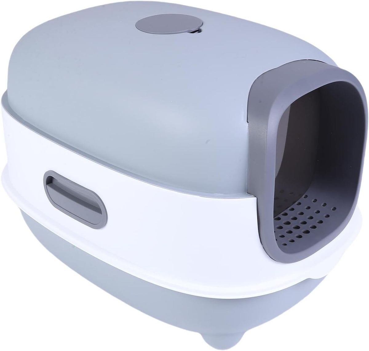 Covered Cat Litter Box with Removable Flip Lid
