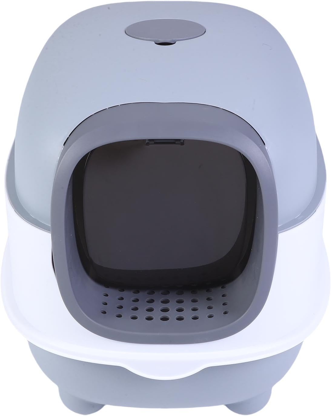 Covered Cat Litter Box with Removable Flip Lid