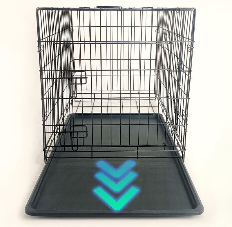 48-Inch Folding Double-Door Metal Dog Crate