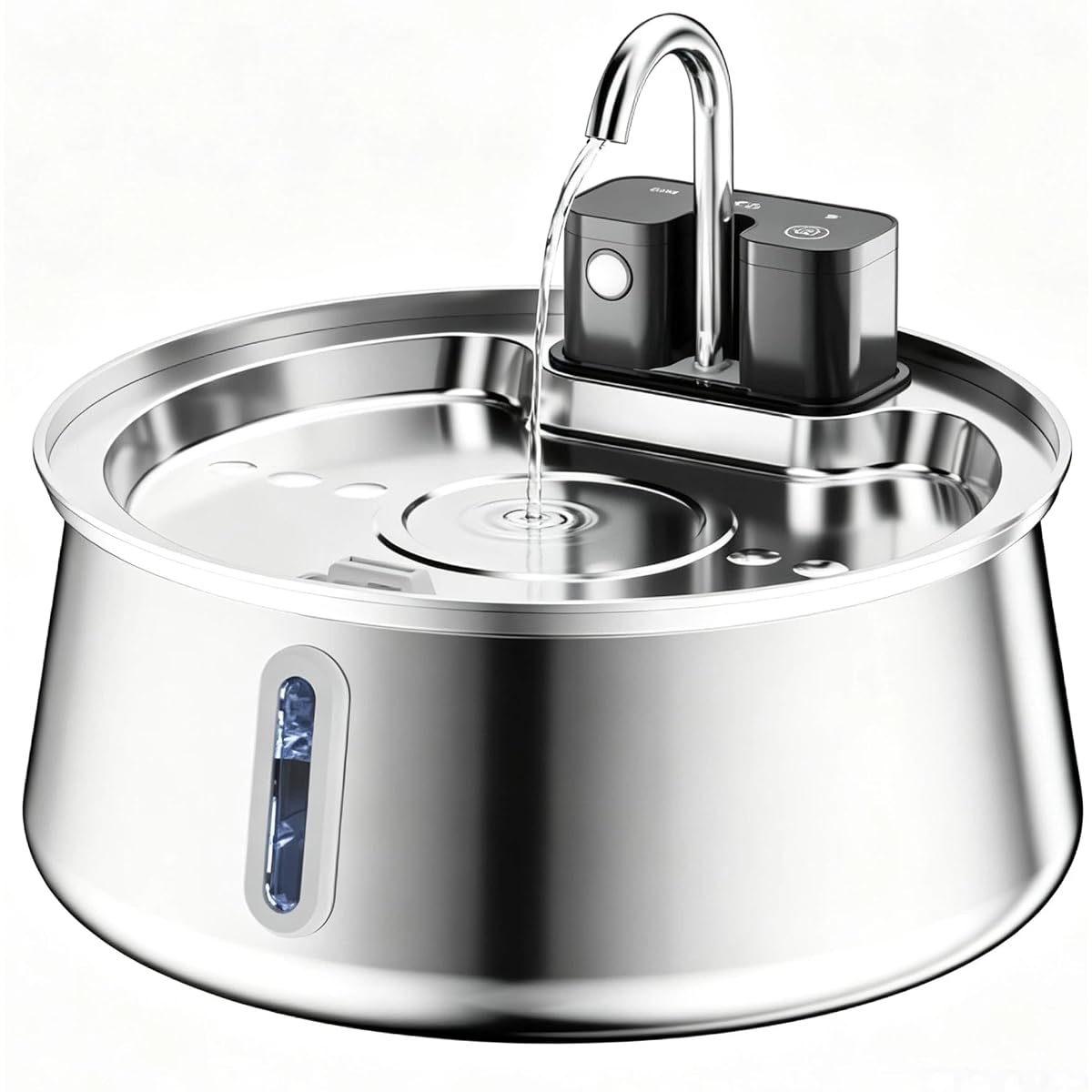 4-Liter Stainless Steel Pet Water Fountain