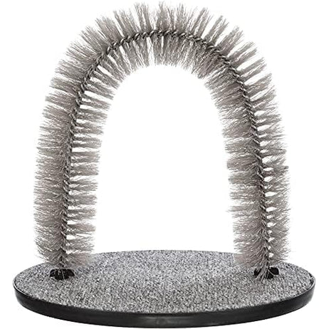 Freestanding Cat Grooming Arch with Scratching Base