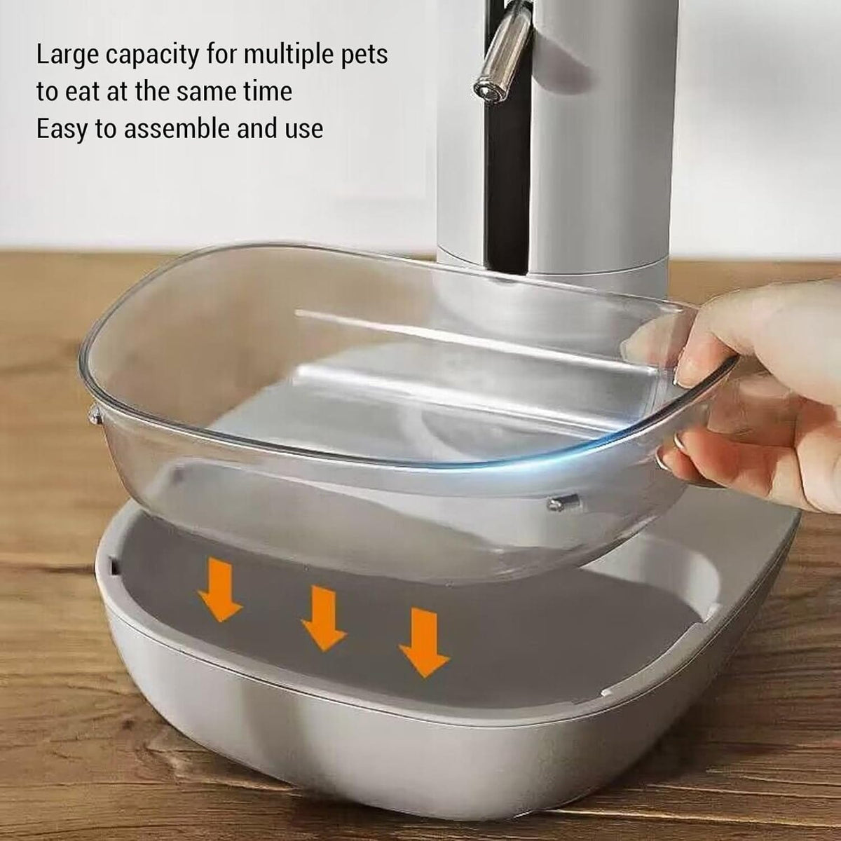 Height-Adjustable Pet Water Dispenser with Stand