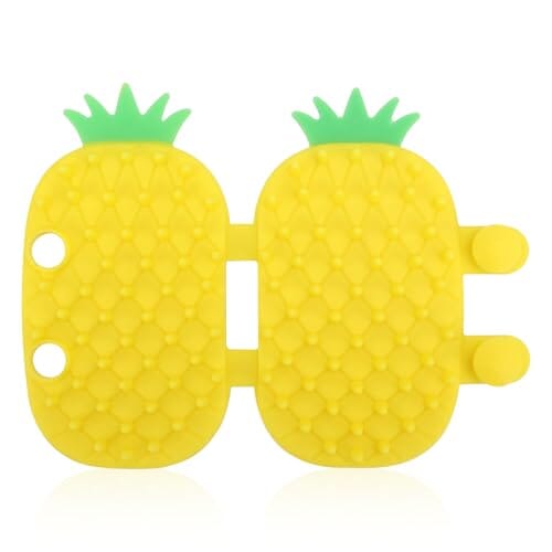 Pineapple-Shaped Silicone Cat Grooming Brush